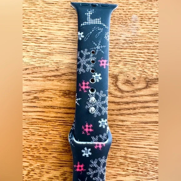 NWT Fancy Bands Deer Joy Print Silicone Band For Apple Watch Size 42/44MM S/M - Picture 4 of 11